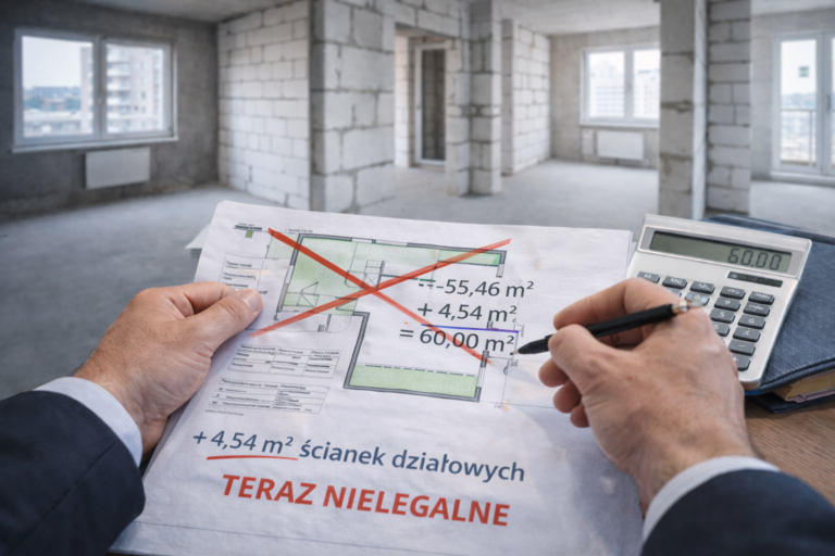 Koniec z wliczaniem ścianek działowych do metrażu. Co nowa ustawa oznacza dla deweloperów?