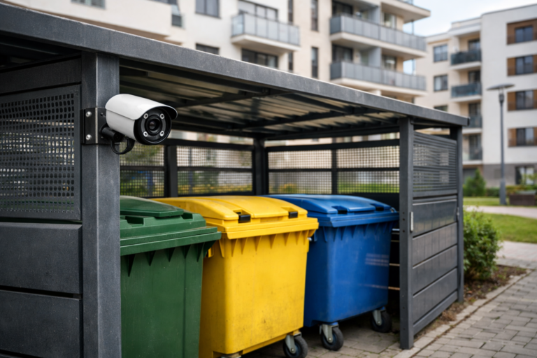 Kamery w altanie śmietnikowej a RODO. NSA mówi: to za daleko