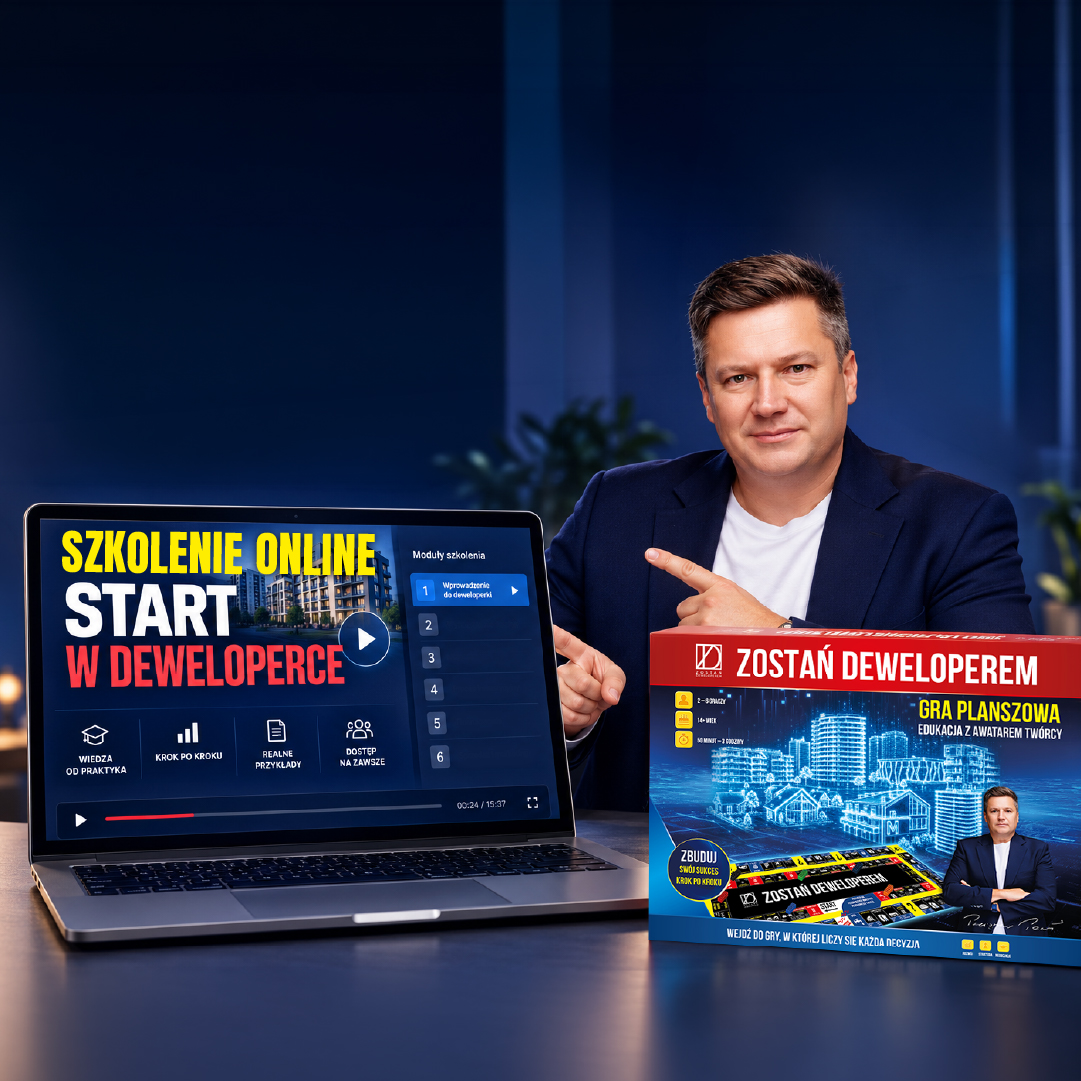 Zestaw szkolenie online "Start w deweloperce" + materiały edukacyjne